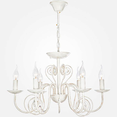 Люстра подвесная Strotskis Tomas 6x60 Вт E14 бело-золотистый 60018/6