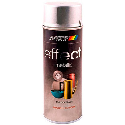 Краска аэрозольная Motip Deco Effect с эффектом металлик серебряный бриллиант 400 мл