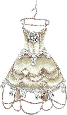 Декорація новорічна Плаття 13 см MC18B-17806-1