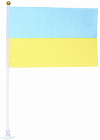 Прапорець України з присоскою 14х21(см)