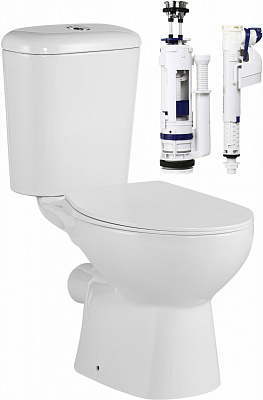 Унітаз-компакт Water House Modus tornado арматура Geberit із сидінням duroplast soft-close.