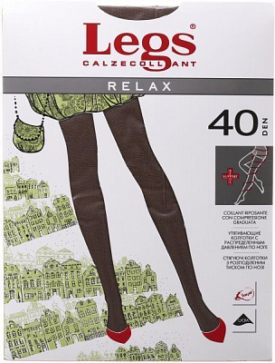Колготки женские Legs 301 RELAX 40 den daino р. 5 загар 