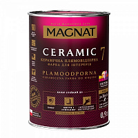 Фарба керамічна водоемульсійна Magnat Ceramic 7 шовковистий мат білий 0,9л 