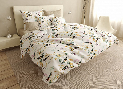 Комплект постельного белья 1,5 Birds белый UP! (Underprice) 