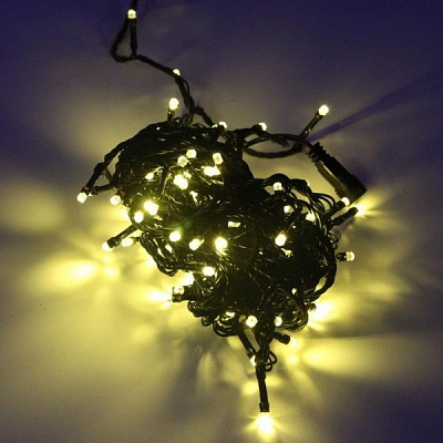 Декоративная гирлянда Джаз Лайт DC-LD120-GL-E встроенный светодиод (LED) 120 ламп 12 м