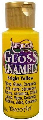 Фарба для скла та кераміки Americana жовтий 59 мл DecoArt