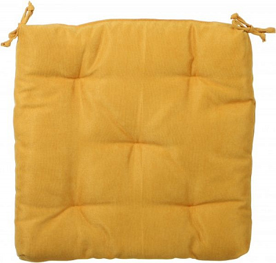 Подушка на стул Велмарт 40х40х3 см золотистый