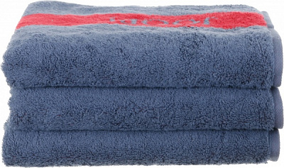 Полотенце махровое Doubleface 50x100 см деним Cawo 