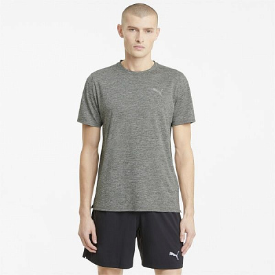 Футболка Puma RUN FAV HEATHER SS TEE 52020903 XL светло-серый меланж