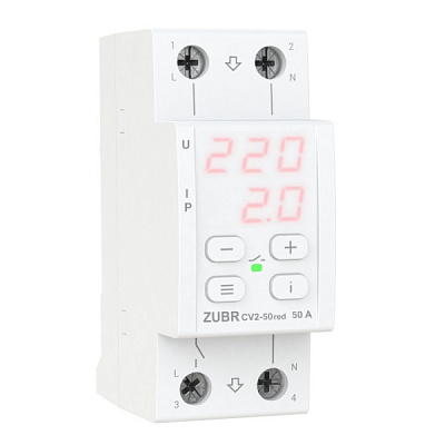 Реле напруги ZUBR CV2-50 red