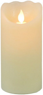Декорация новогодняя Свеча светодиодная 7,5х15 см кремовый C4511 