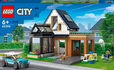 Конструктор LEGO City Семейный дом и электромобиль 60398