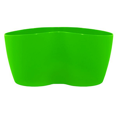 Горшок пластиковый Алеана Кактусник на 2 растения фигурный 0,9л светло-зеленый (113052) 