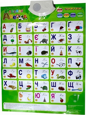 Плакат Знаток Веселая азбука (укр) REW-K008