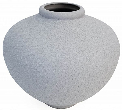 Ваза Юла шовк сірий 21 см