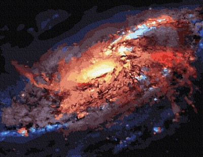 Картина за номерами Космічне світло bk_1053 BookOpt