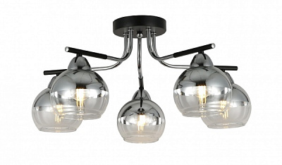 Люстра потолочная Blitz 5x60 Вт E27 хром/черный 8099-45 