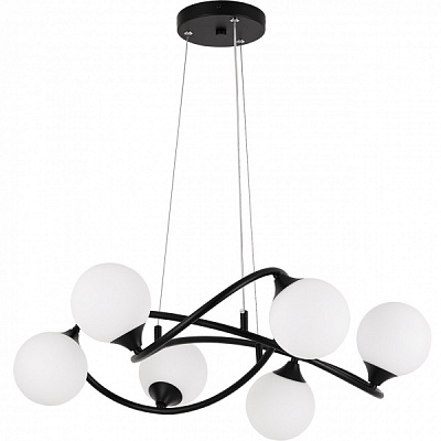 Підвіс Hopfen 6x40 Вт G9 чорний Balle PD 6 BK