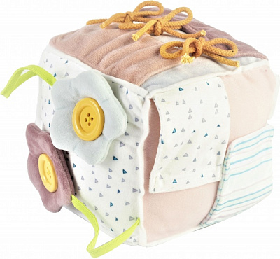 Кубик-розвивайка Bambinelli Вчимось одягатись 17 см MC045