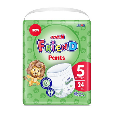 Підгузки-трусики Goo.N Active Baby Friend 5 XL 12-17 кг 24 шт.