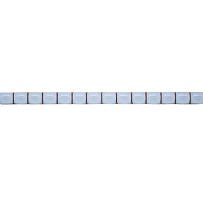Бордюр Grandkerama карандаш белый стекло 200х13 мм