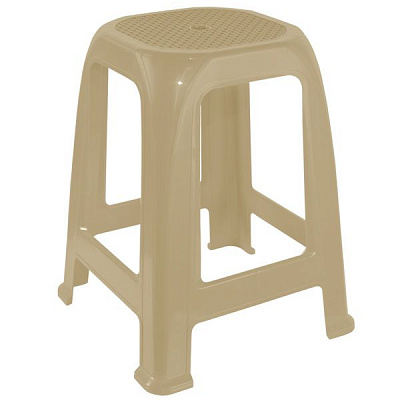 Табурет пластиковый Пиф бежевый