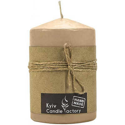Свеча Candle Factory EcoLife бежевая 140 мм