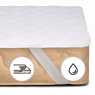 Наматрацник MirSon Стандарт Тенсель (Modal) 308 водонепроникний з резинкою у кутах 26х160x200 см 2200000354877