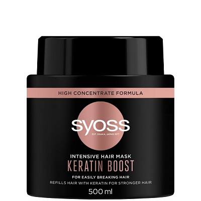 Маска Syoss Keratin Boost 500 мл