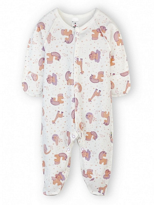 Человечек для девочки ТМ Софія Богемия р.56 белый с рисунком 420256 