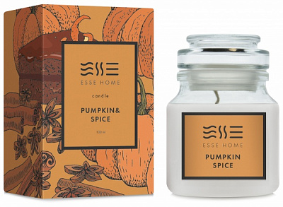 Свеча в стакане Esse HOME Pumpkin Spice 100 г 