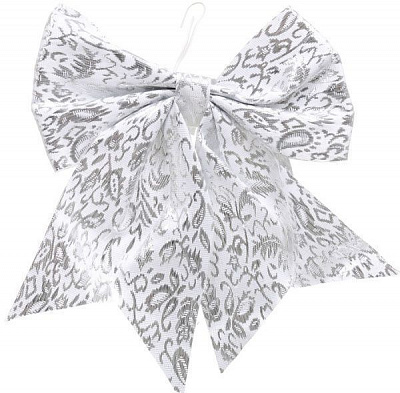 Декорація новорічна Бант з орнаментом 20х24 см SD15-789281