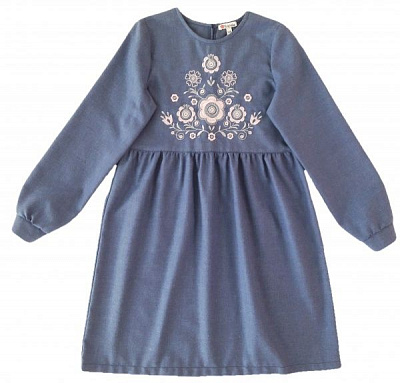 Вышиванка детская Эдельвика 238-20/00 р.134 синий 
