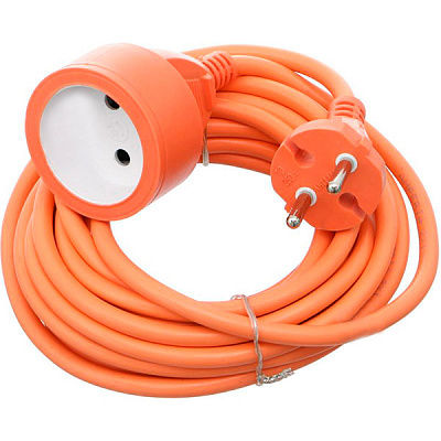 Подовжувач Amperia без заземлення 1 гн. помаранчевий 5 м AMPERIA5
