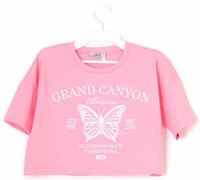 Футболка для девочек Mevis р.122 розовый 4662 