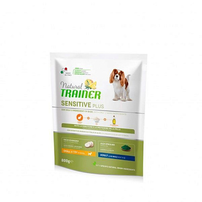 Корм Trainer Natural Sensitive Plus Adult Mini кролик без глютену 800 г