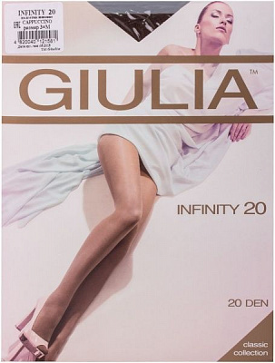 Колготки Giulia INFINITY 20 den cappuccino р. 2 кремовый 