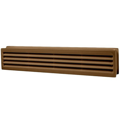 Решетка Домовент ДВ 430/2 пластик коричневый 