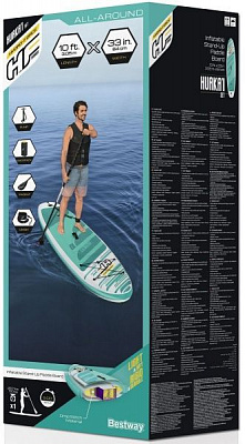 SUP-дошка Bestway HuaKai Set 305x84x15 см (65346) білий/бірюзовий