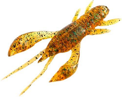 Принада FishUp Real Craw 2 з пластизолю для лову риби 7 шт. Caramel/Green & Black