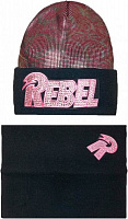 Комплект шапка + шарф Nikola р.52-54 черный 18 Z-202k 