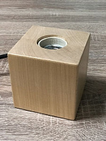 Настольная лампа декоративная Iterna Cube LW001 1x40 Вт E27 ясень 