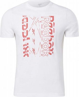Футболка Reebok VECTOR GRAPHIC TEE GL3162 р.L белый