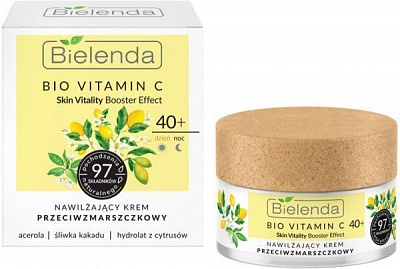 Крем для обличчя день-ніч Bielenda Bio Vit C Зволожуючий 40+ 50 мл
