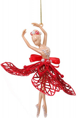 Подвеска Балерина декор Элит 9х12х3 см черный