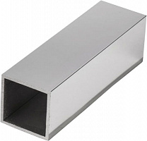 Труба профільна прямокутна алюміній Braz Line анодоване срібло 2 м 20x20x2x2000мм