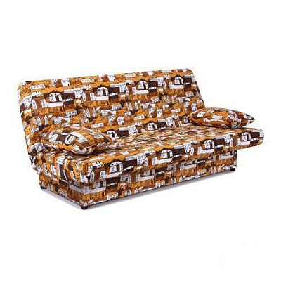 Диван прямий AMF Art Metal Furniture Ньюс з 2 подушками полікотон Сіті Браун 1930x950x950 мм