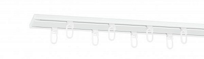 Карниз стельовий Bojanek SLIM алюмінієвий подвійний укомплектований 200 см білий