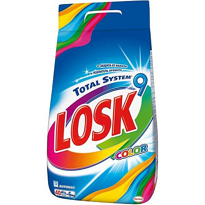 Стиральный порошок для машинной и ручной стирки Losk Color 6 кг