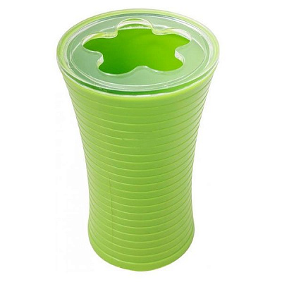 Склянка для щіток Vanstore Крокус зелена